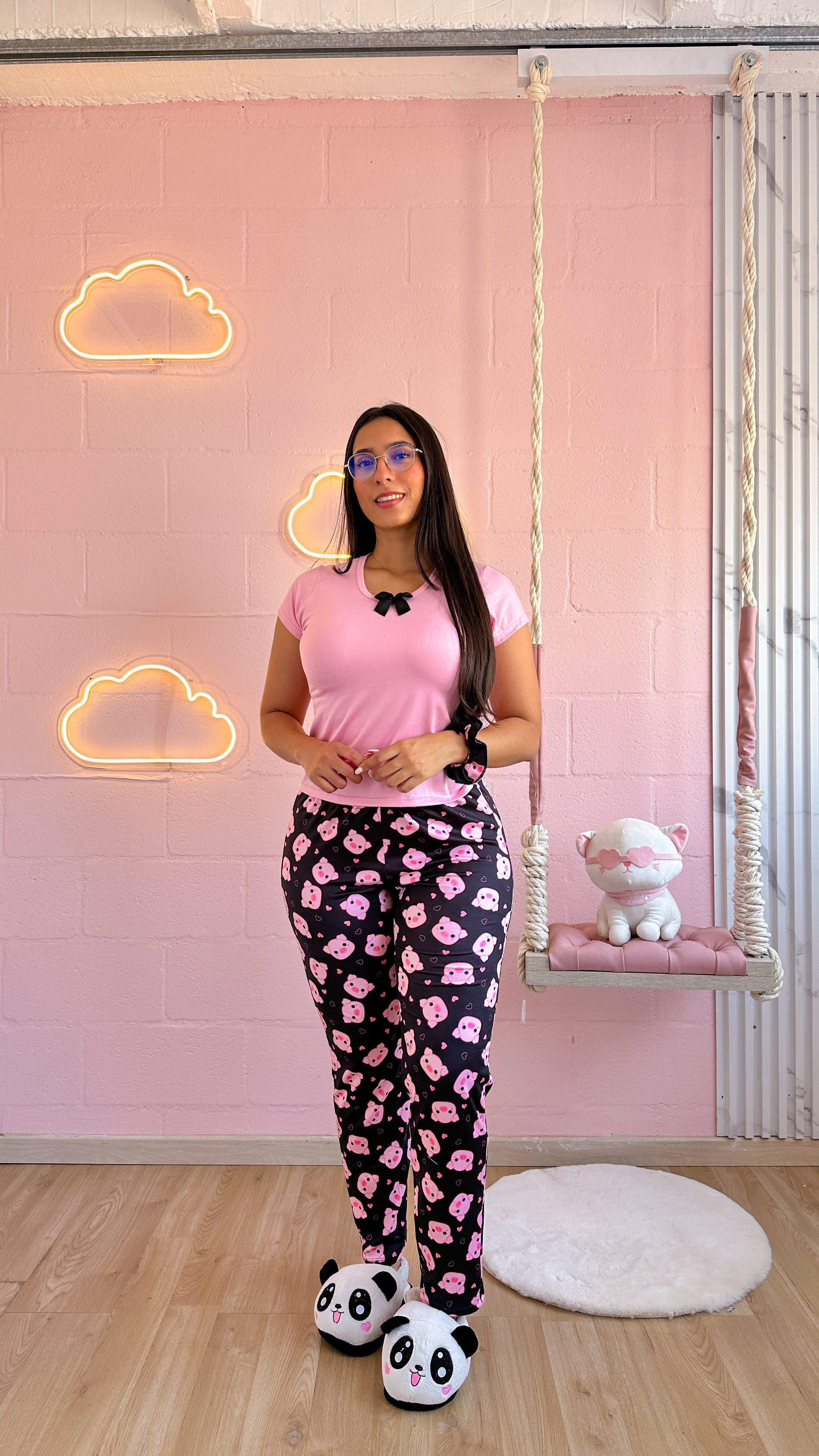 Pijama de pantalon sublimada con camiseta