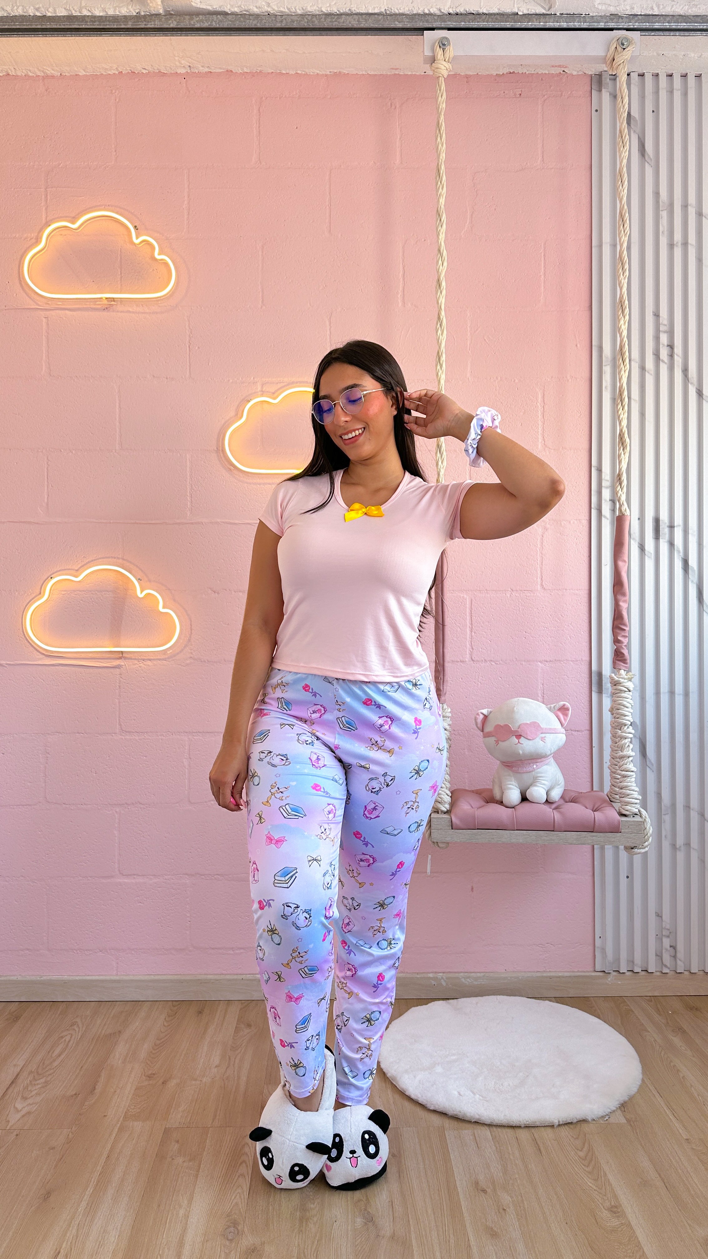 Pijama de pantalon sublimada con camiseta