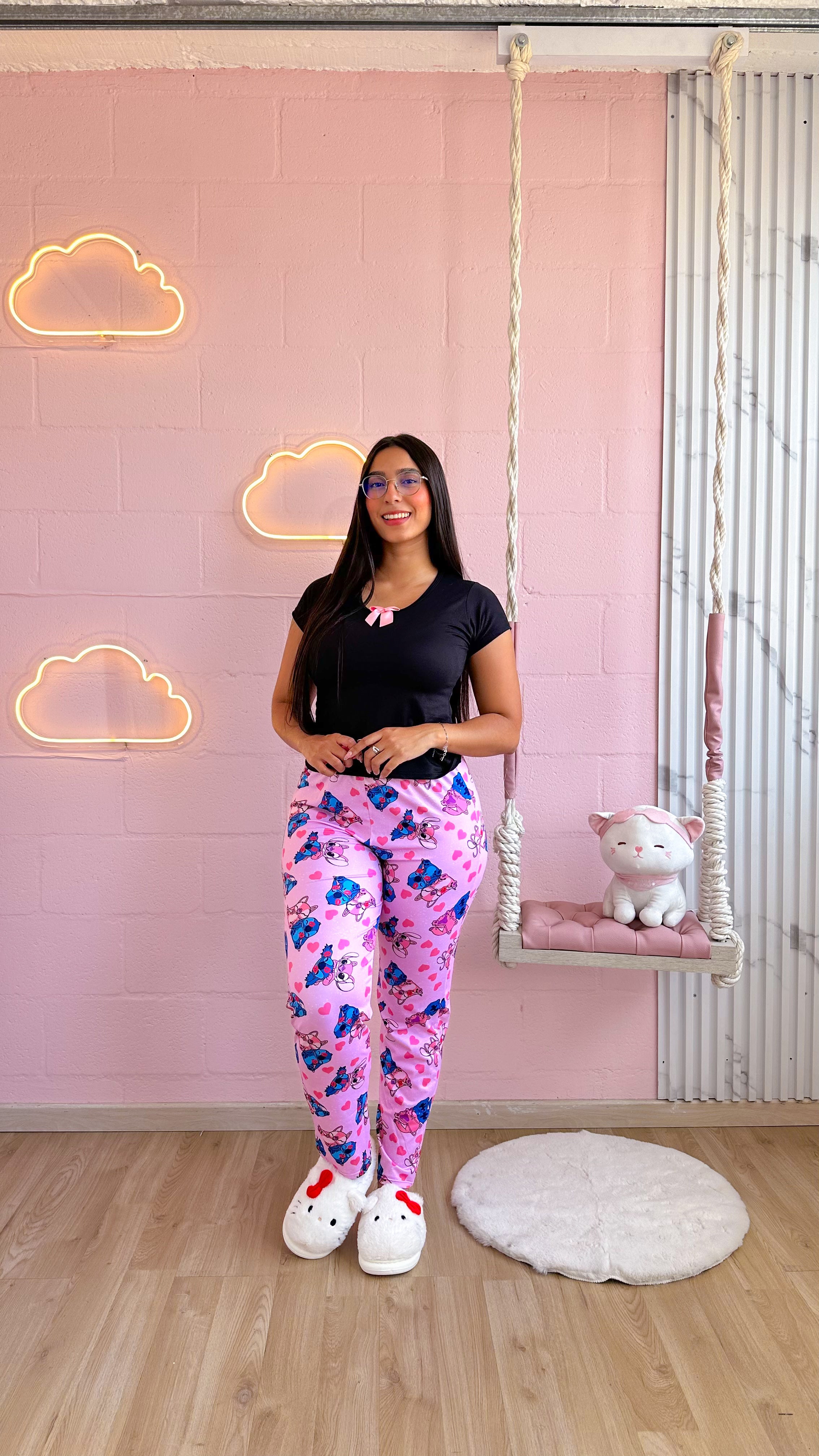 Pijama de pantalon sublimada con camiseta