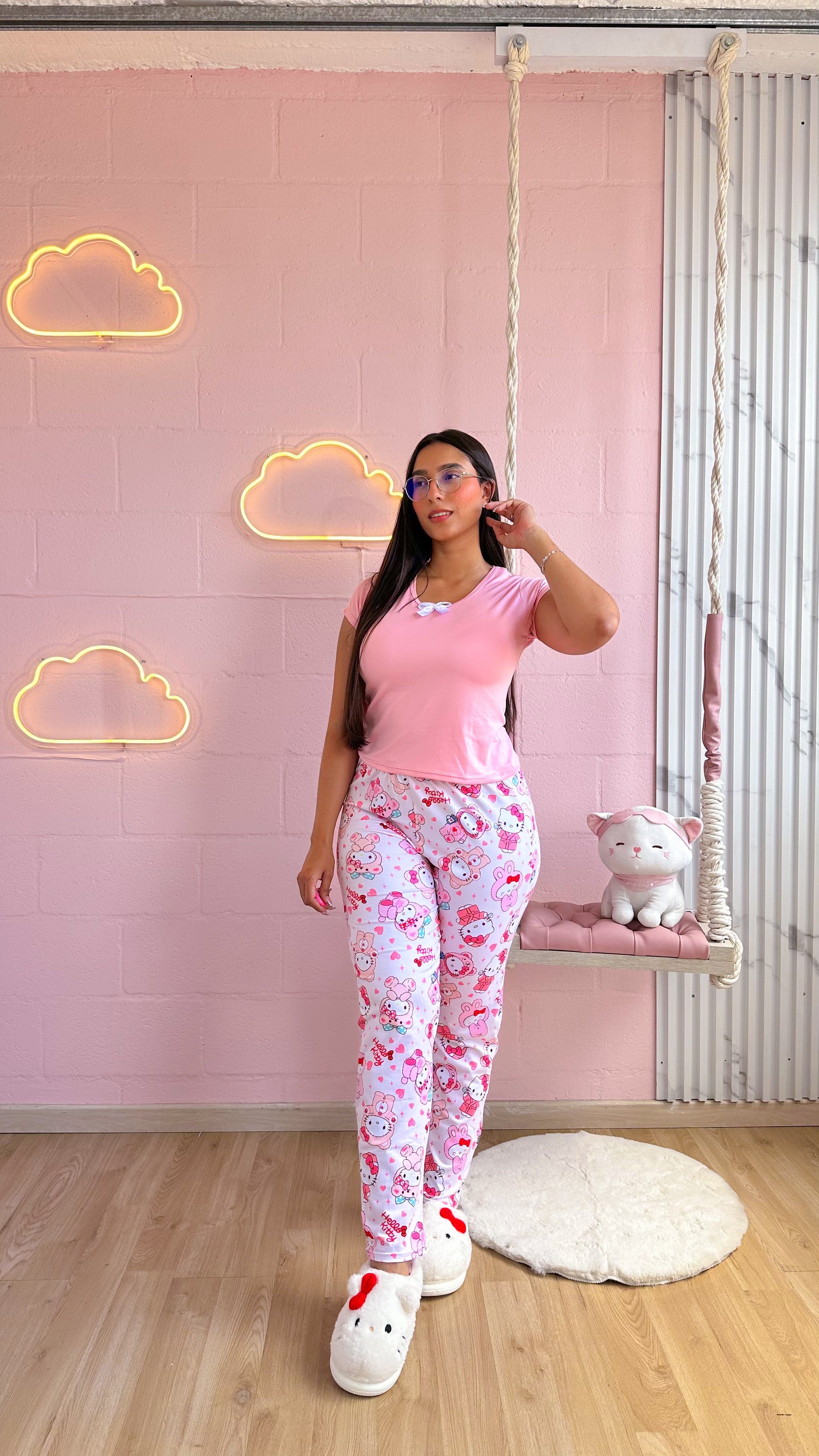 Pijama de pantalon sublimada con camiseta