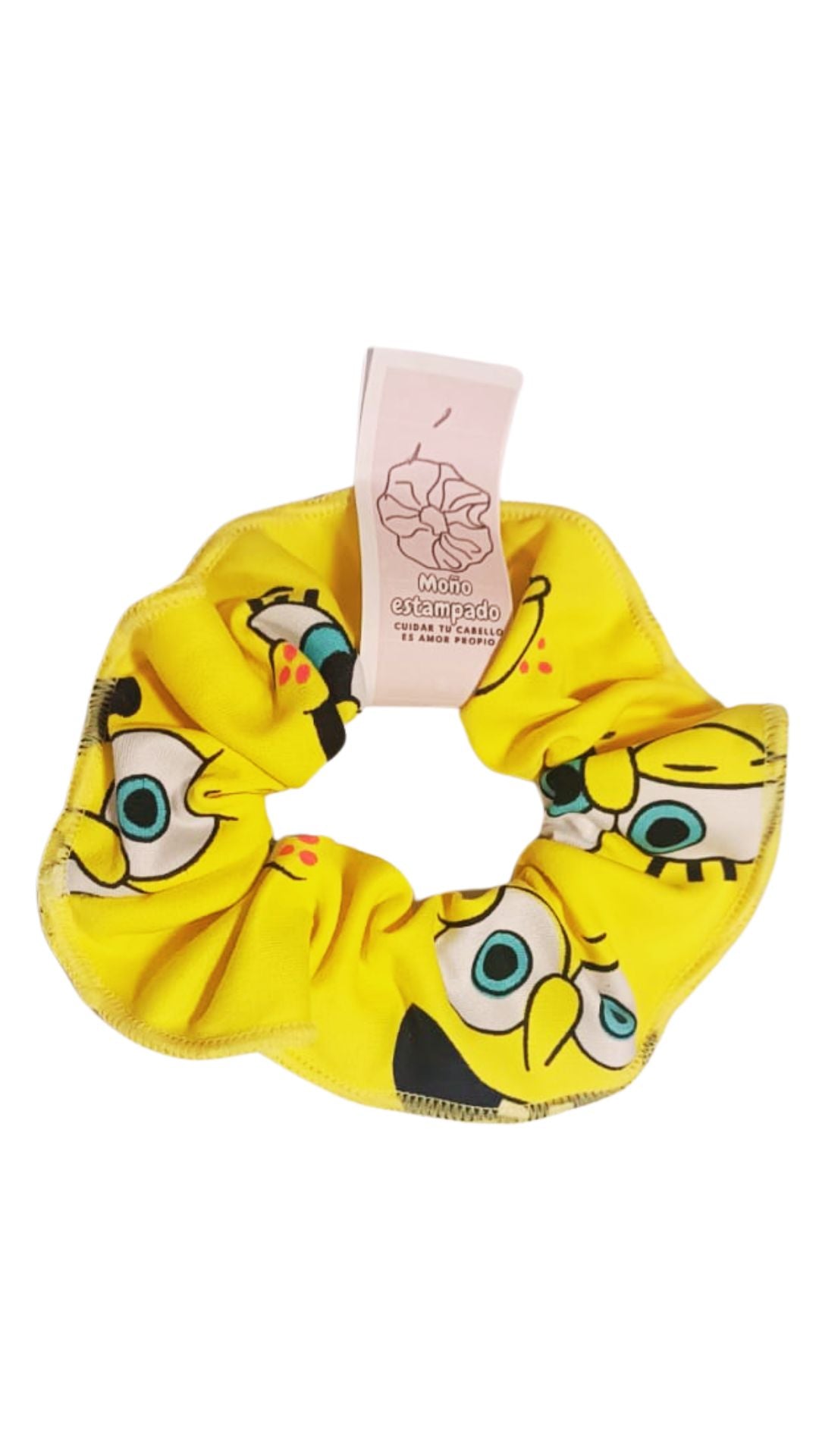 Scrunchie piel de durazno en estampado