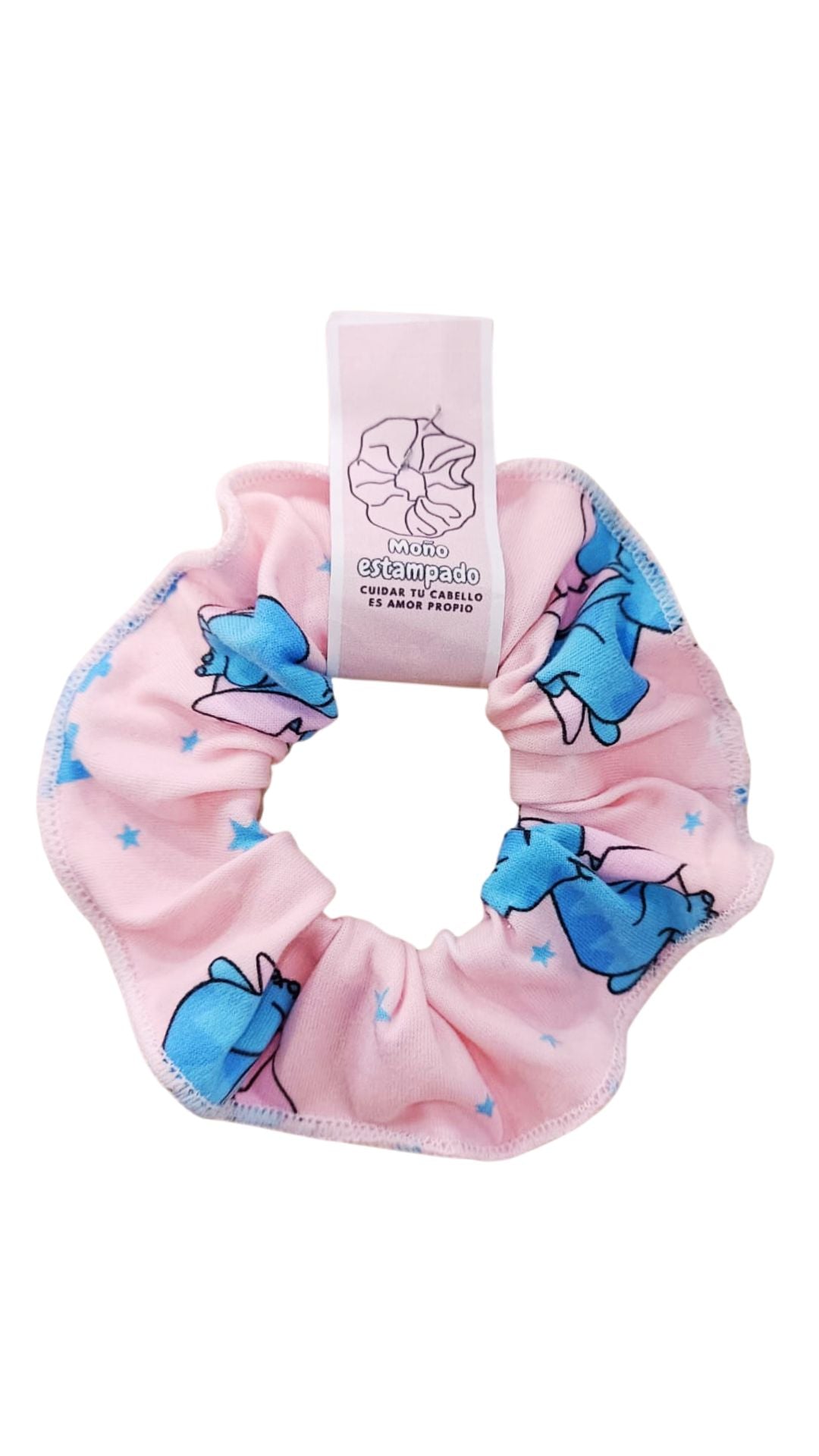 Scrunchie piel de durazno en estampado